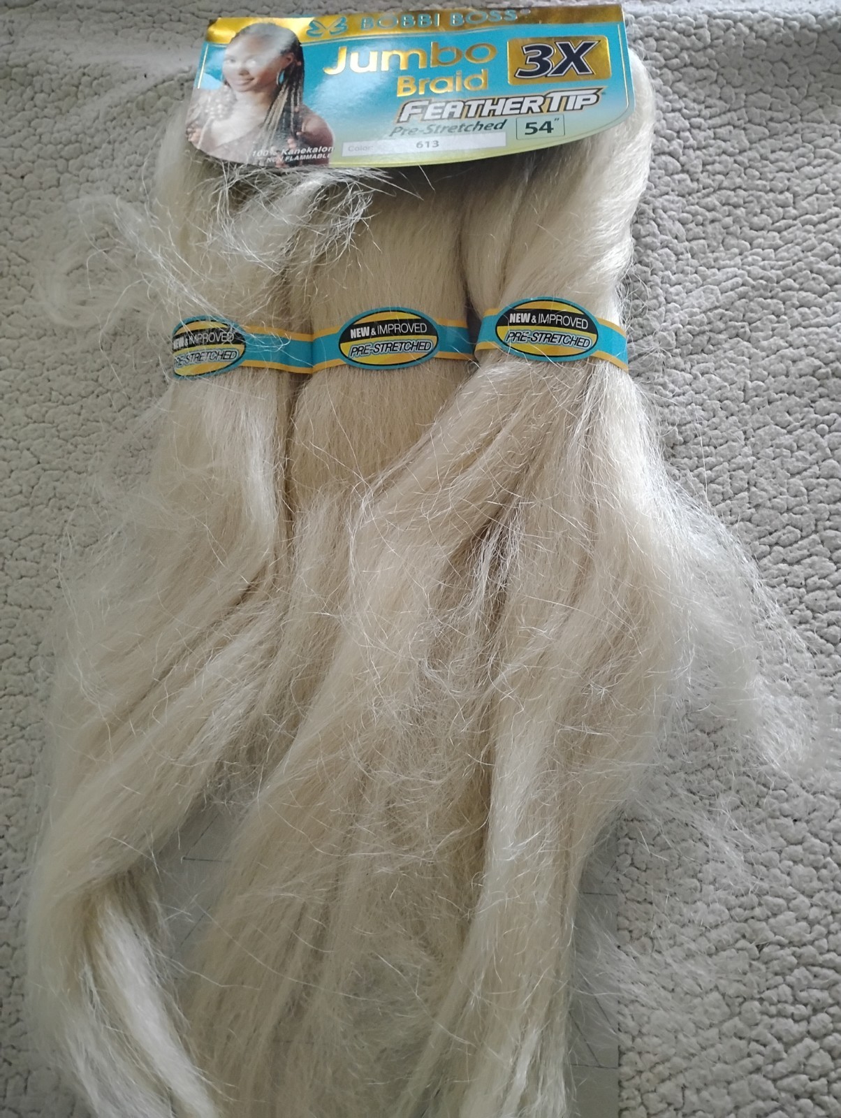 Bobbi Boss 100% Kanekalon THREE PACK Jumbo Braid Hair Color 3X #613 FREE SHIP