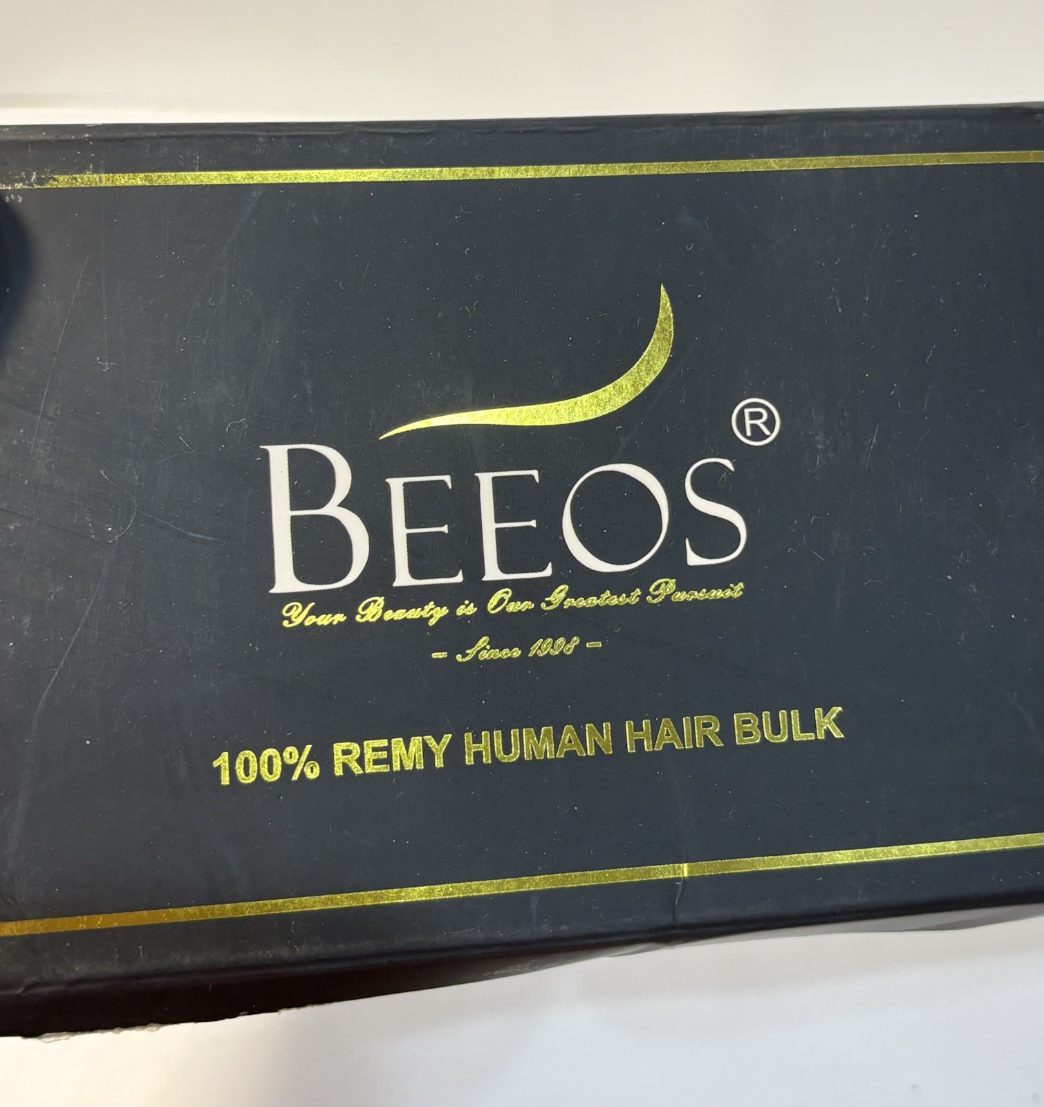 Beeos 100% Remy Human Hair Bulk Deep Wave 16 Inch Color 1B Natural Black