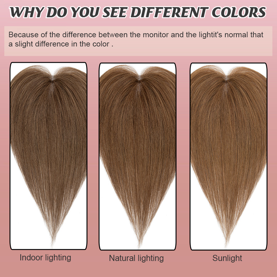 8×11 Lace Invisible 100% Human Hair Hairline Topper for thinning/White Wig Lady