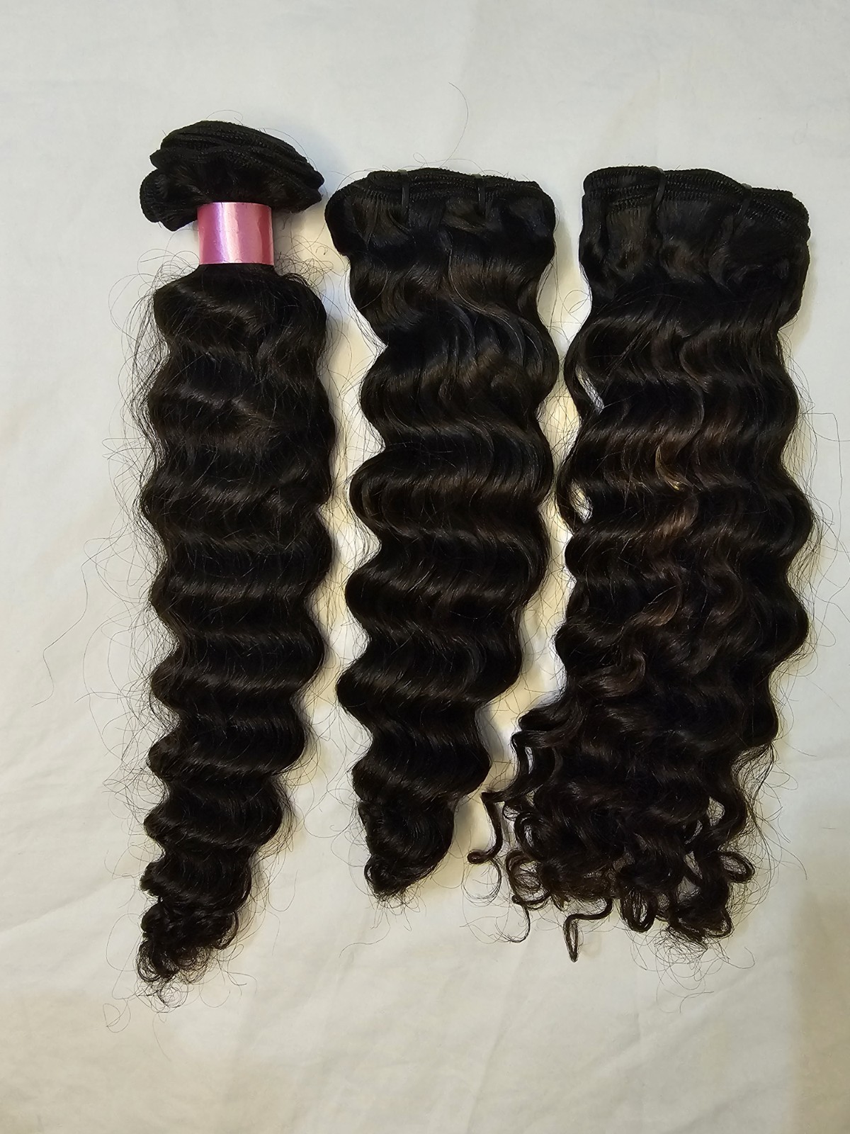Deep Wave sew in Hair 3 Bundles 100% Indonesia Human Hair 12-10-10