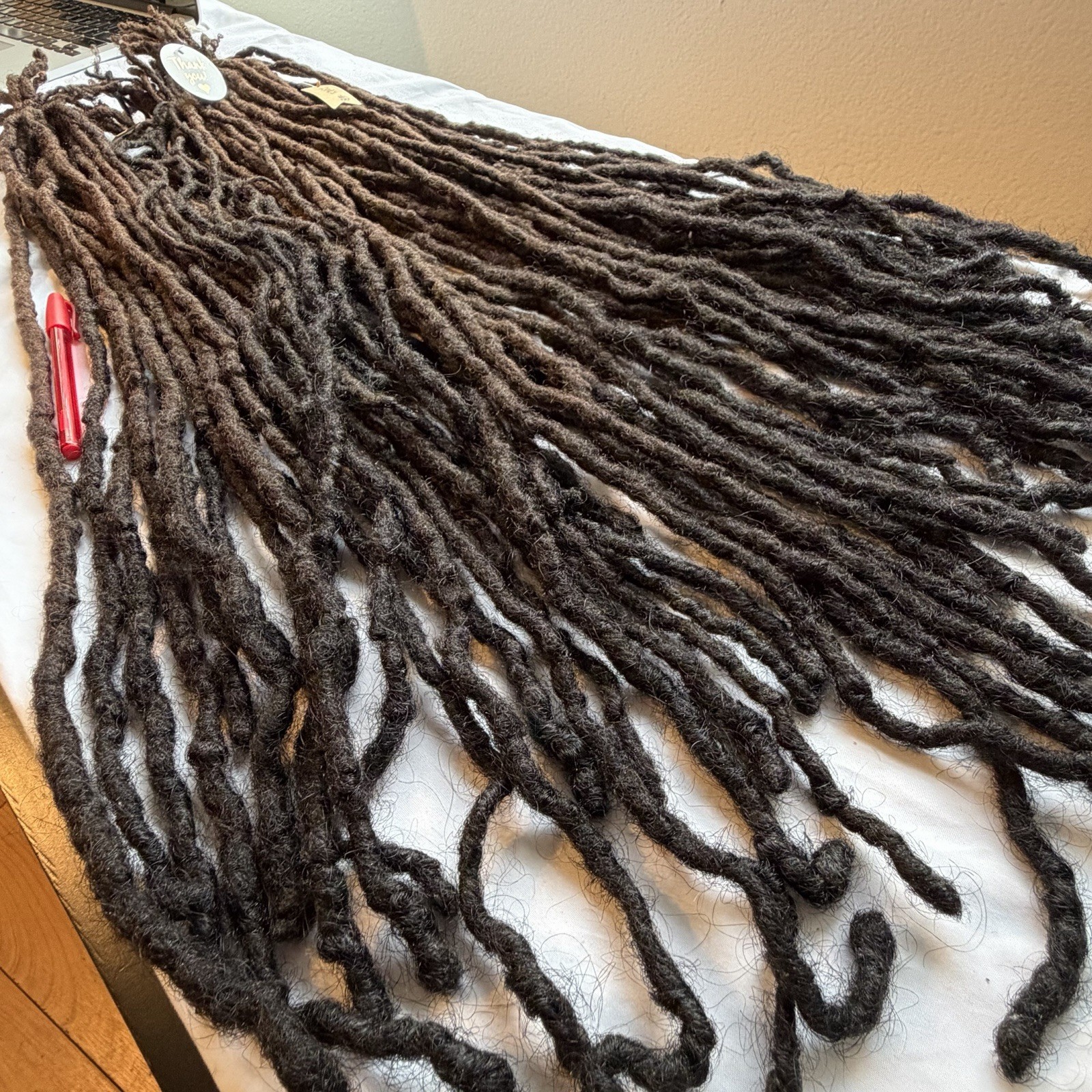 Naturally Human Hair Dreadlocks Grown Up To 28” Long 60 Pc 1.5cm 15years Growth