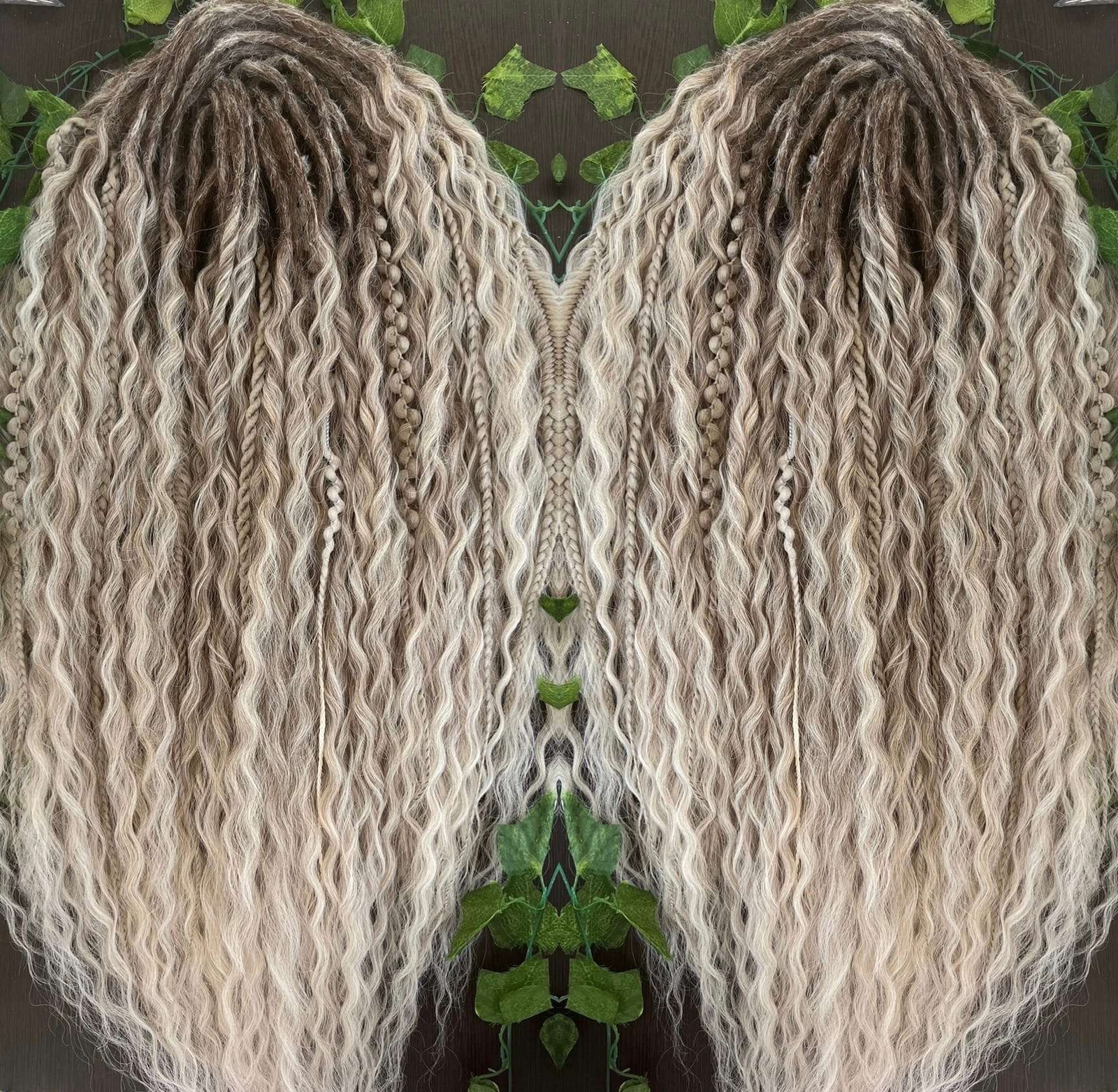 New Crochet Curly Ashes Braids Dreads Double/Single Ended