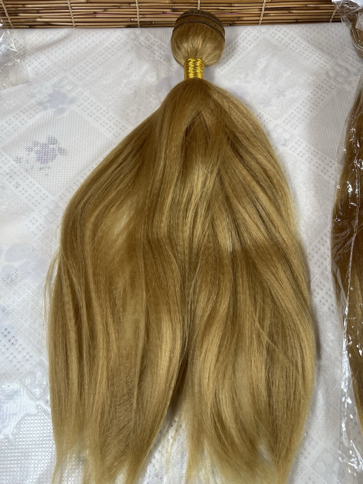 3 Bundles Mixed Blonde Brazilian Remy HumanHair ExtensionYAKY 14-16-18