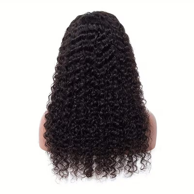 Deep Wave Wigs 200% Density Lace Front Wigs Human Hair 4X4/ 22″