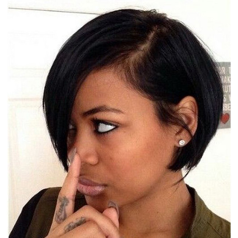 Short Pixie Cut Wig Human Hair Wigs For Women Straight L Part Lace Front Wigs US