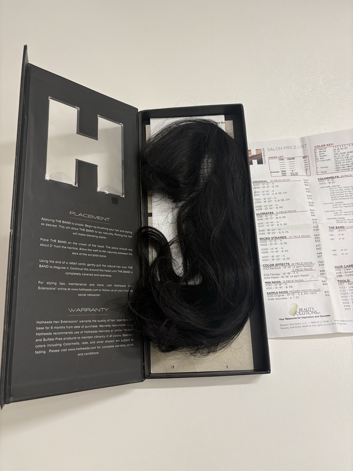 HOTHEADS The Band 18-20” Remy Human Hair Extension Color 2 Dark Brown