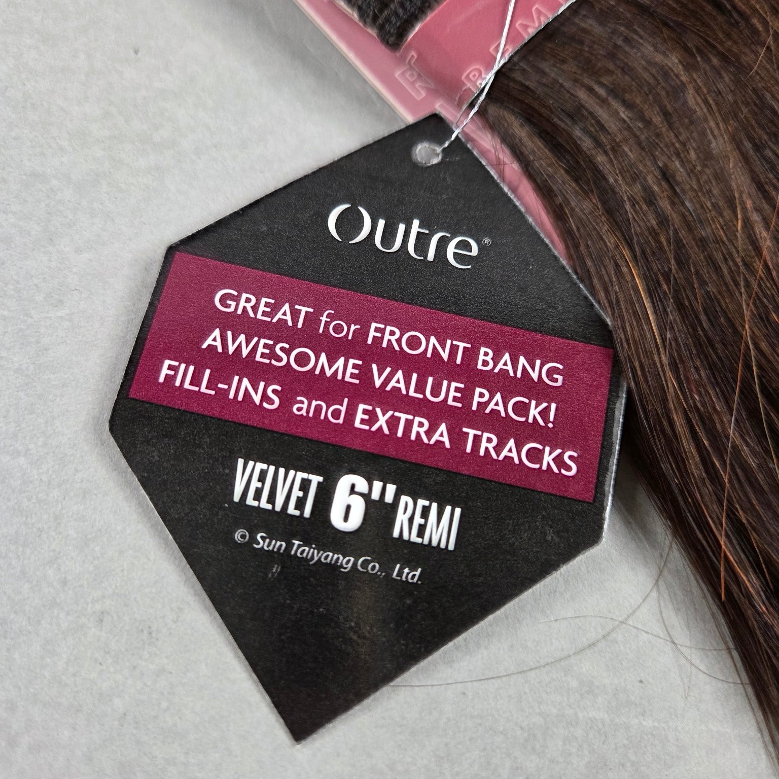 Outre Velvet REMI Half Pack 100% Human Hair Extensions Yaki WVG 6″ Color 2