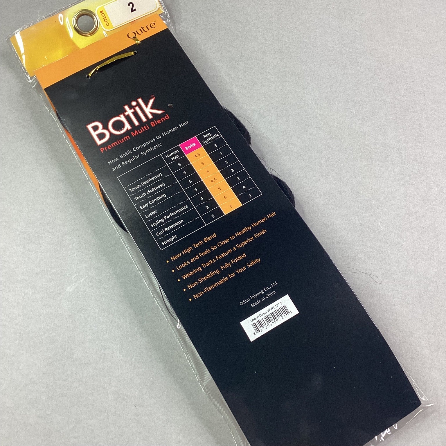 Outre Batik Loose Deep WVG 12″ Hair Extensions Kanekalon Fiber Color 2