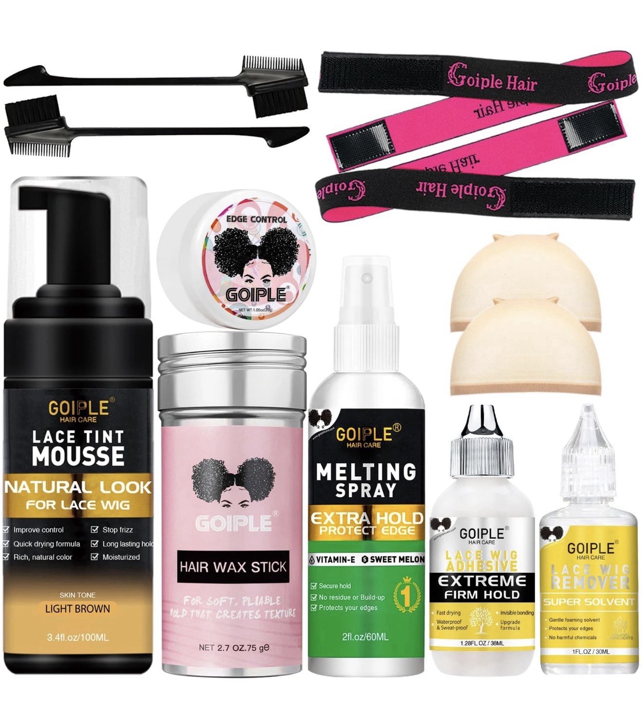 New Box Lace Tint Melting Mousse For Women’s Toupees, Hairpieces And Wigs