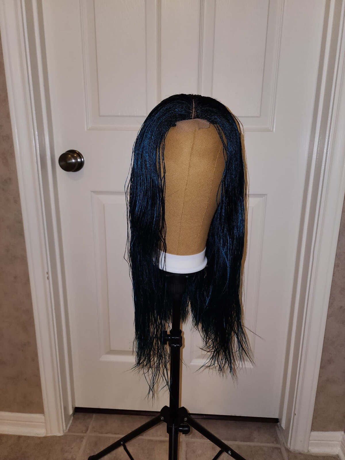 Long Afro Braided Wig Nano Micro Braids Wigs