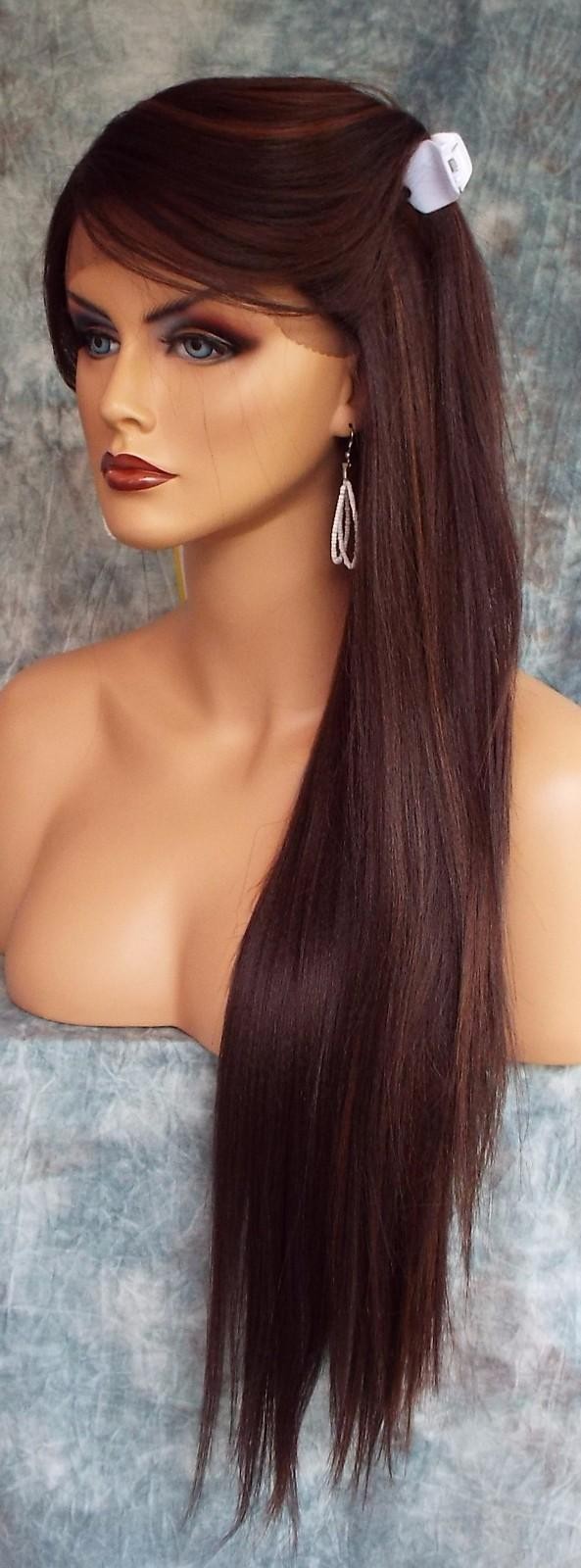 LACE FRONT C PART STRAIGHT WITH SIDE BANG WIG CLR FS4.30 GORGEOUS SEXY 468