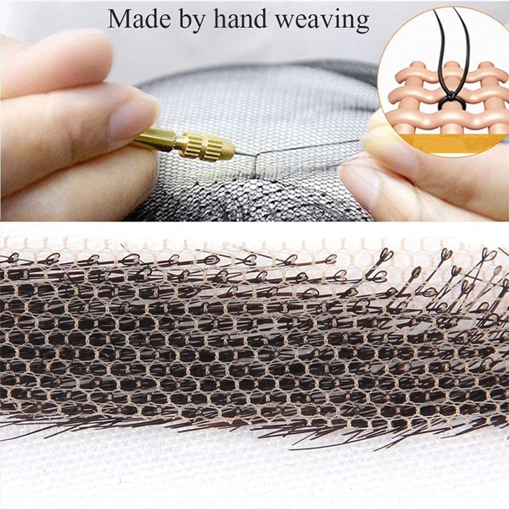 100% Human Hair False Brows for Men and Women Re-Usable Lace Base Fake Eyebrows