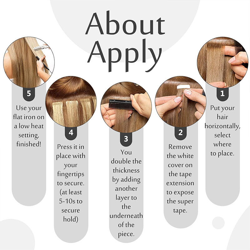 Invisible Tape in Real Human Remy Hair Extensions Skin Weft Blonde Russian Hair