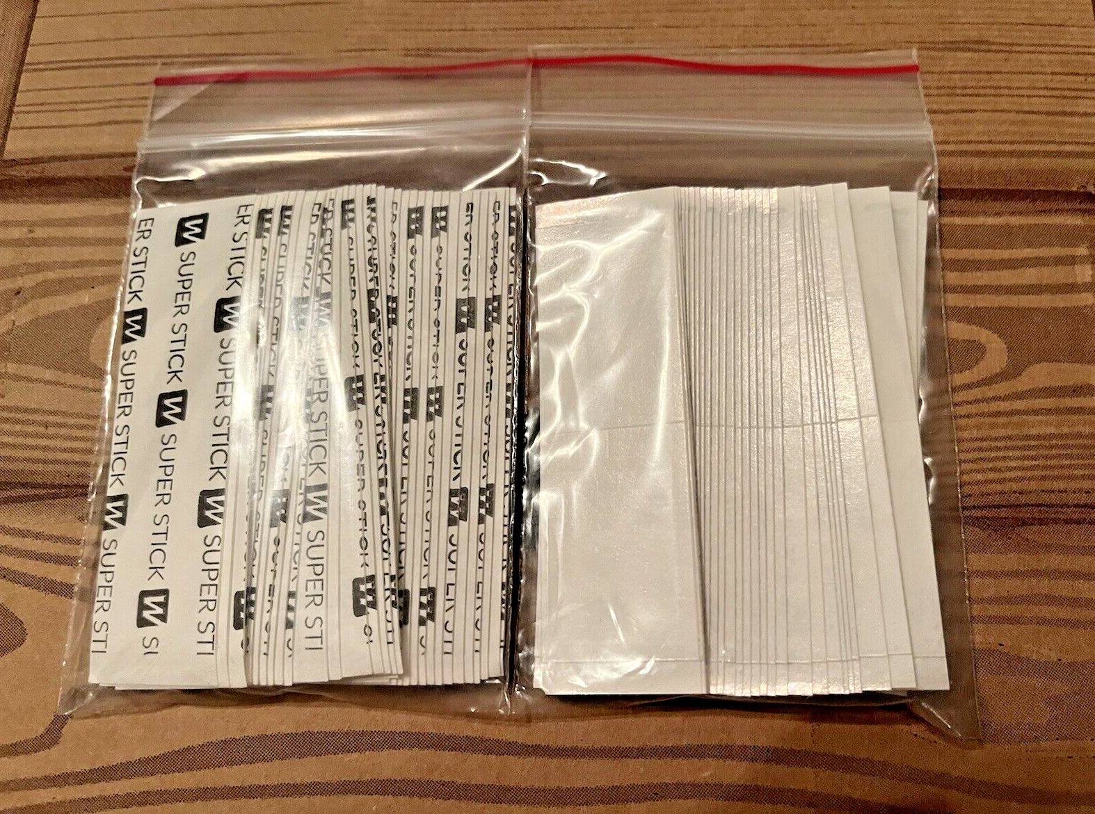 Walker Tape Super Stick 1″ x 3″ Straight Strips Wig Adhesive Tape Strips 36 Pc.