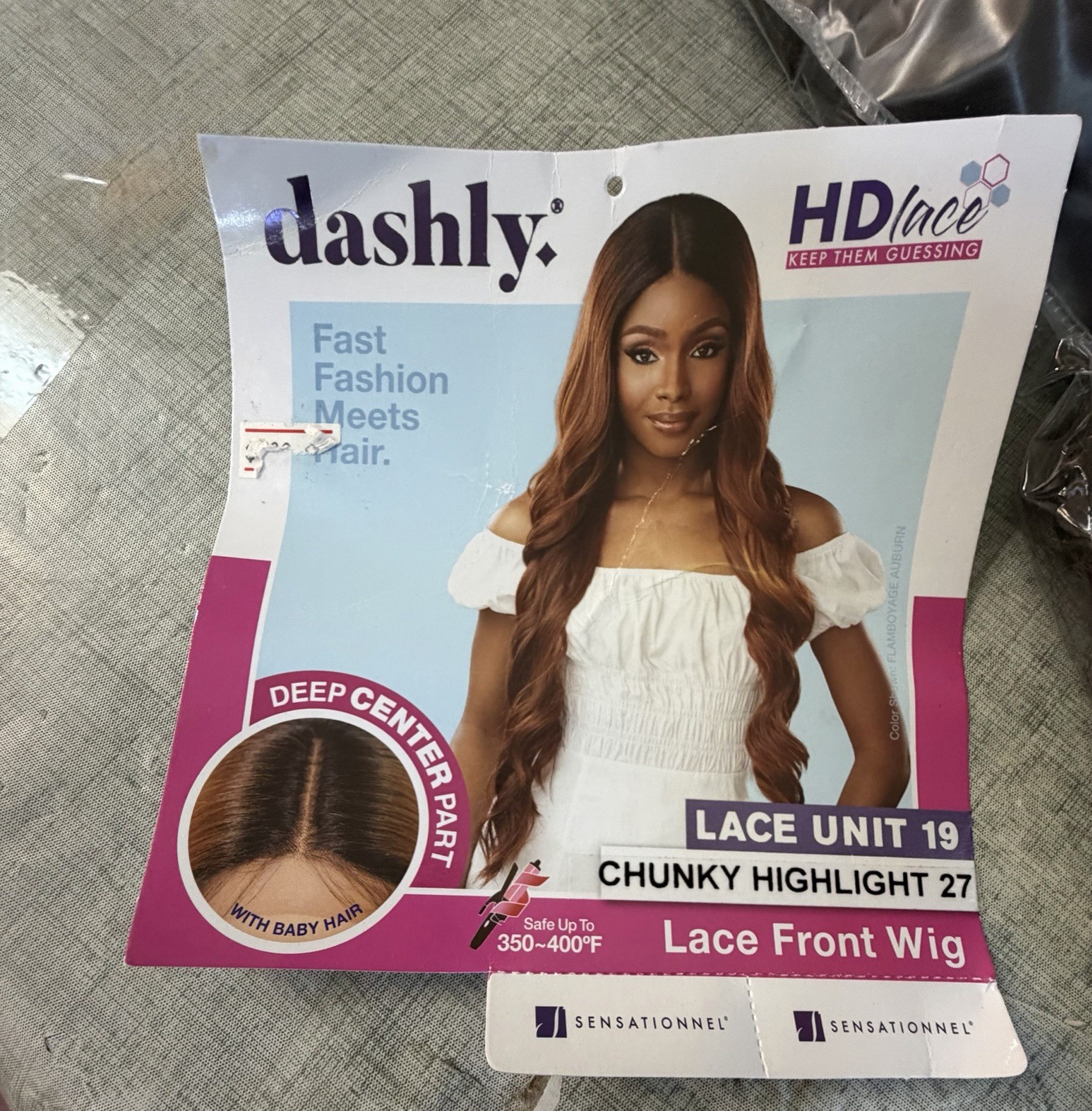 Dashly Shake N Go￼5 INCH DEEP PART LACE Unit 19 Ear To Ear DEEP WAVER Wig (K)