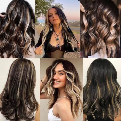 Blonde Hair Extensions Clip in for Kids 22 Inch (Pack of 10) 10PCS-Blonde