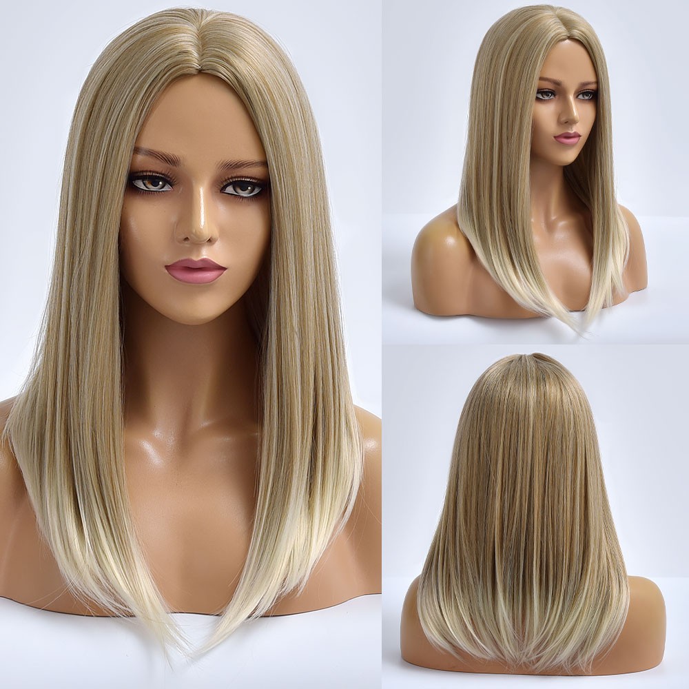 Synthetic Hair Heat Resistant Cosplay Party Wig Blonde Halloween Short Straight