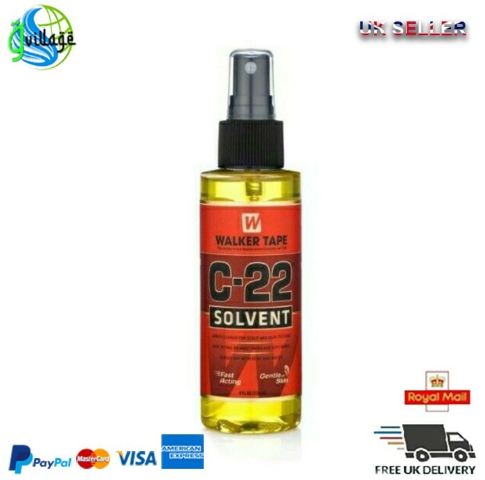 Walker Tape C-22 Solvent Great Cleaner for Scalp & Hair Systems 4oz (118ml)