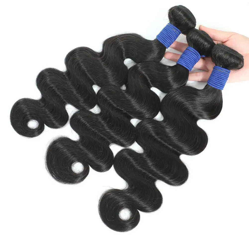38 40 Inch Body Wave 3 4 Bundles Brazilian Remy Unprocessed Human Hair Wavy