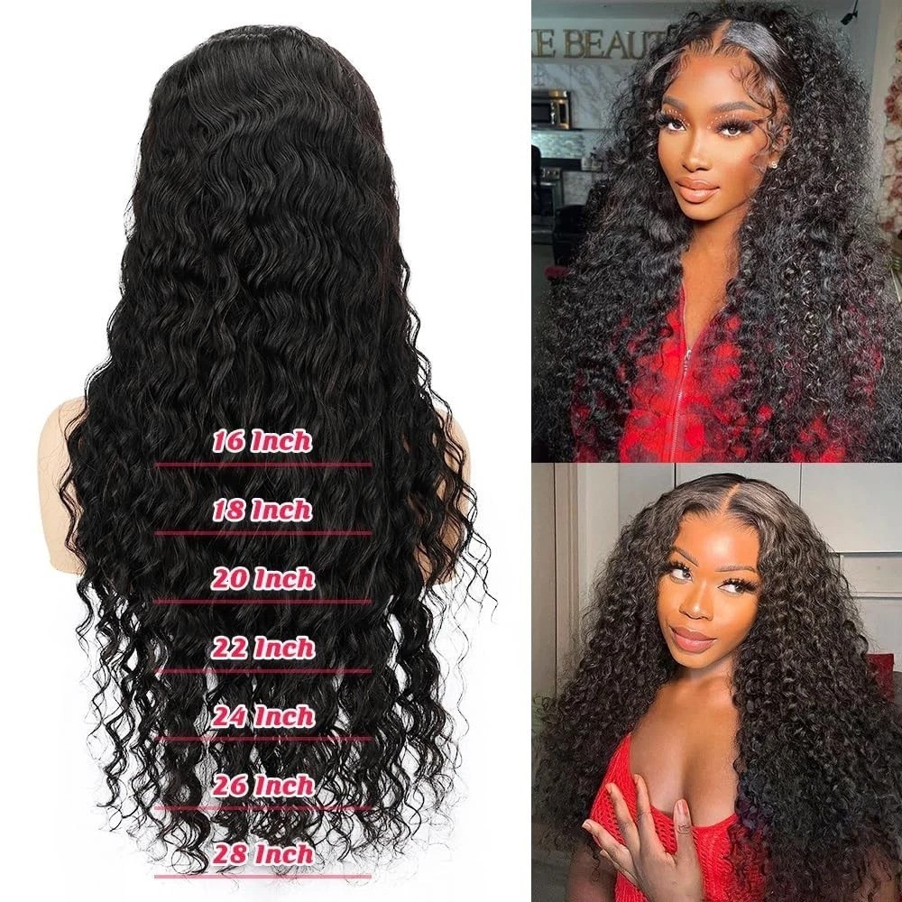 Luxury 20 Inch HD Transparent Deep Wave Wig for Black Women – Glueless Design