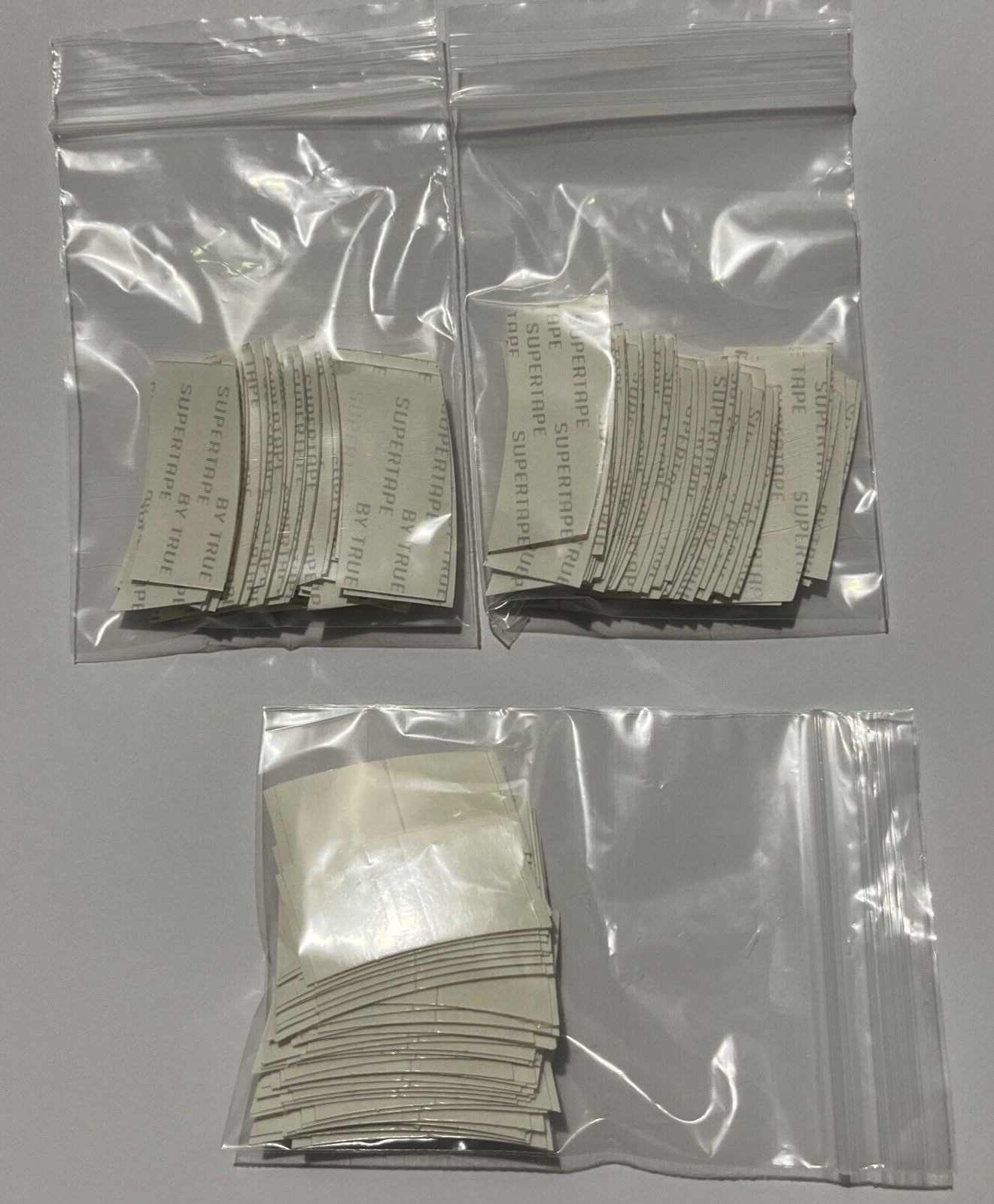 Super Tape Mini”C”Bonding Adhesive Tabs-Supertape Lace Wig Hair Piece-108 Pc-NEW