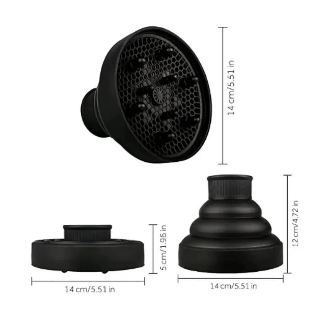 Universal Silicone Hair Curl Diffuser Cover for Drying, Styling, and Blower Tool