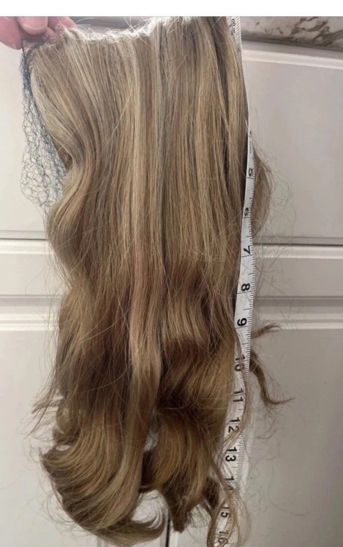 Reversible Shag Comb Wig By Pierre Light Blond W/HRR 15” Back Of Hair Attachment