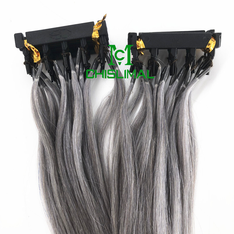 17 colors 10-30Inch 6D Pre-bonded Remy Human Hair Extensions 20g 5pin 40 Strands