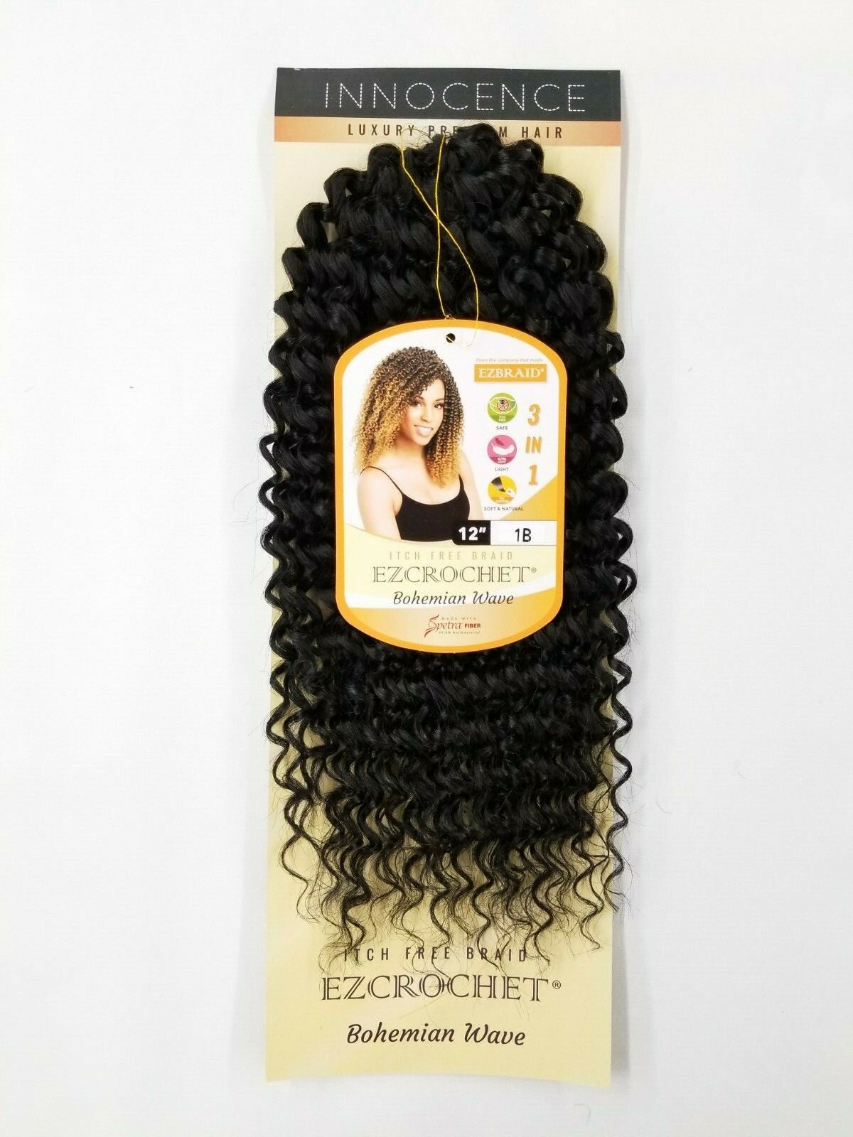I&I Hair Innocence EZCROCHET Bohemian Wave Braiding Hair Spectra 12″