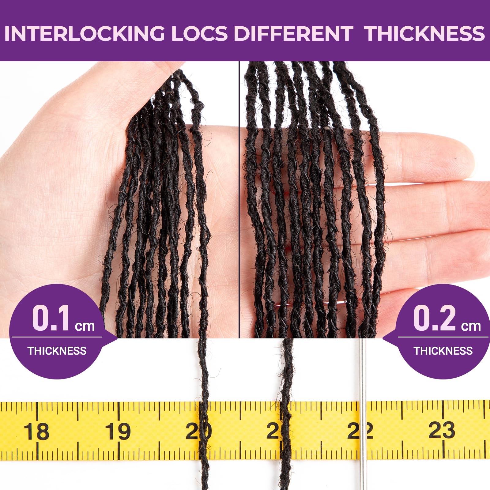 Kgrt Sister Locs Human Hair Microlocs Dreadlock 100 Real Handmade Interlocking