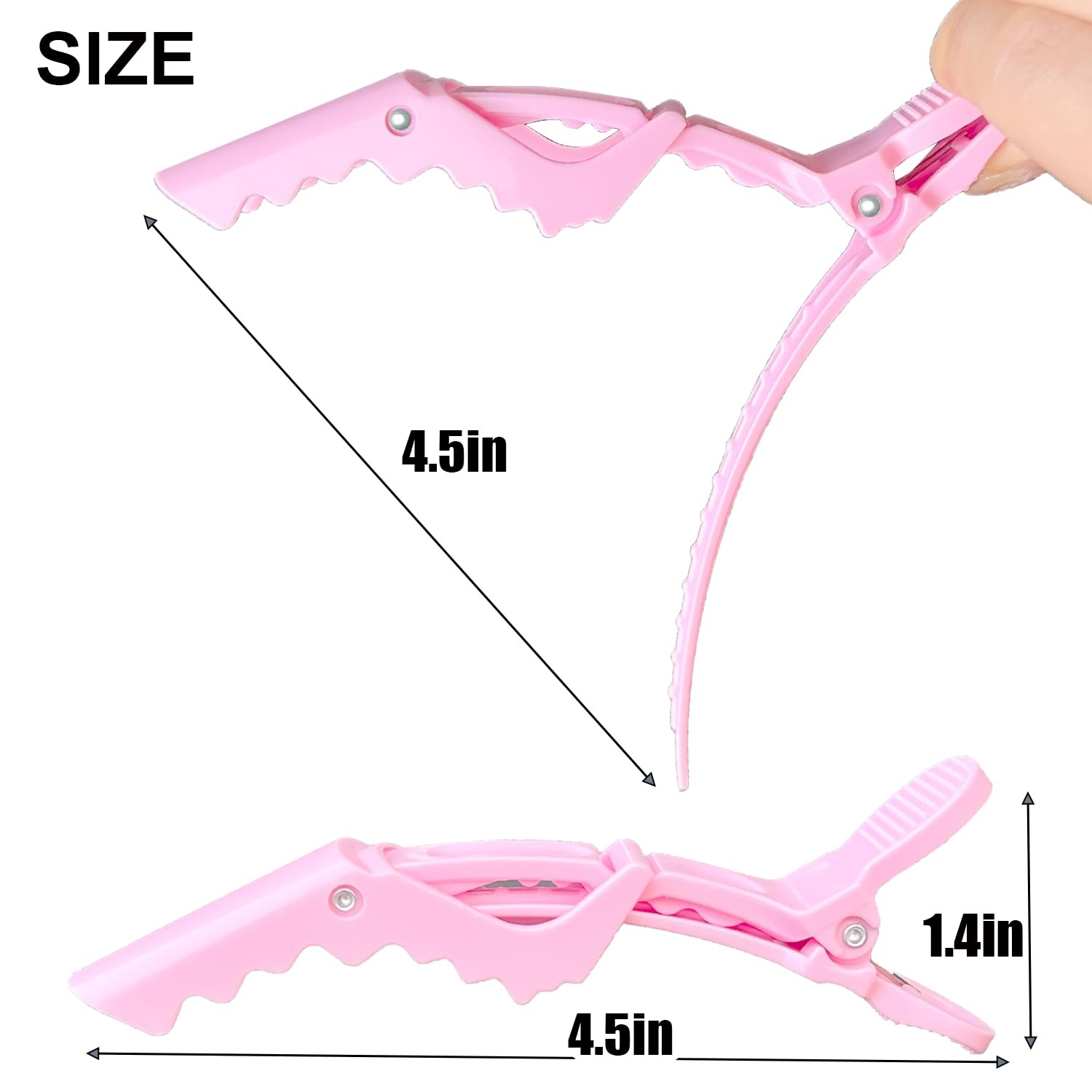 30 Pcs Alligator Hair Clip for Styling 1 Count (Pack of 30), Pink-30pcs