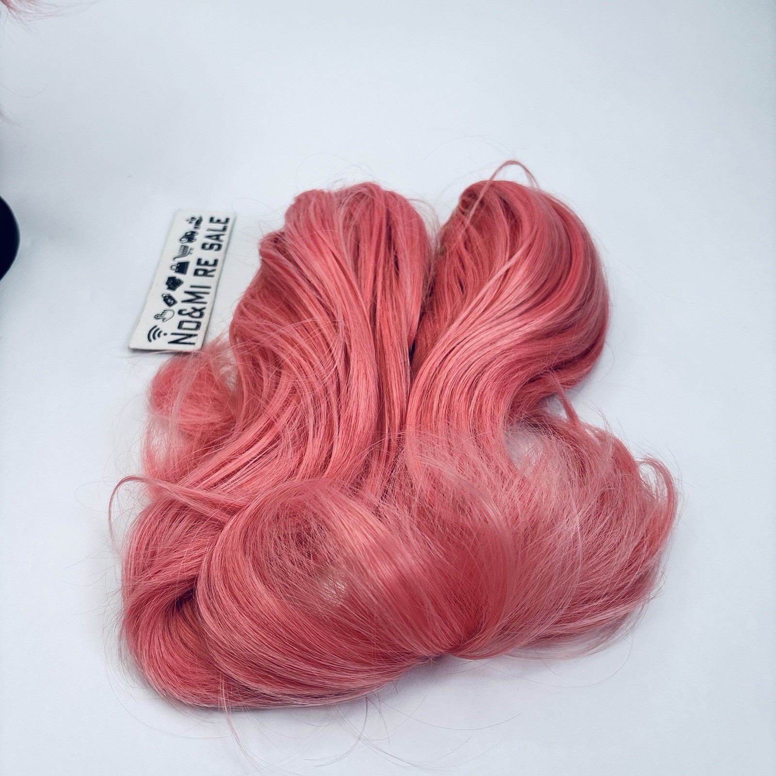 Pink Lolita Long Curly Cosplay Wig 2 Clip on Ponytail wig, Pink
