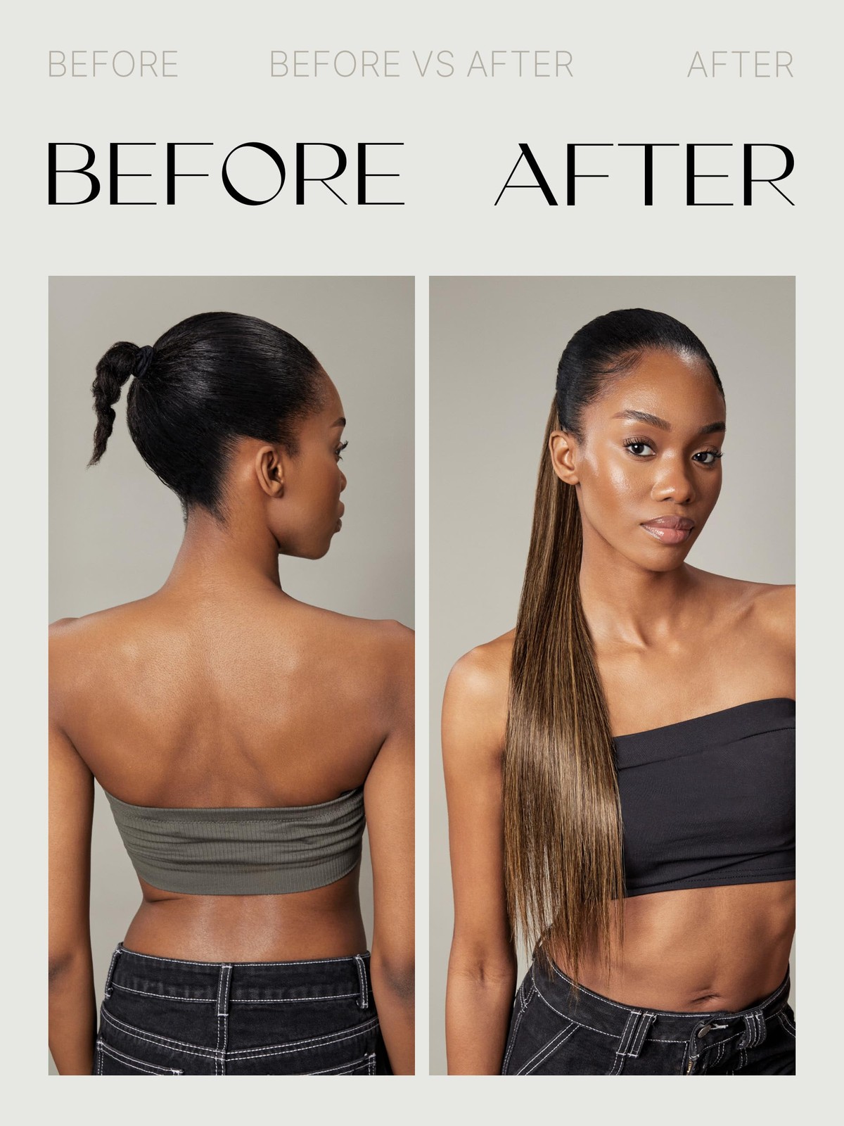 Frodio Clip In Ponytail Extension Human Hair For Women Straight 26 Inches Long