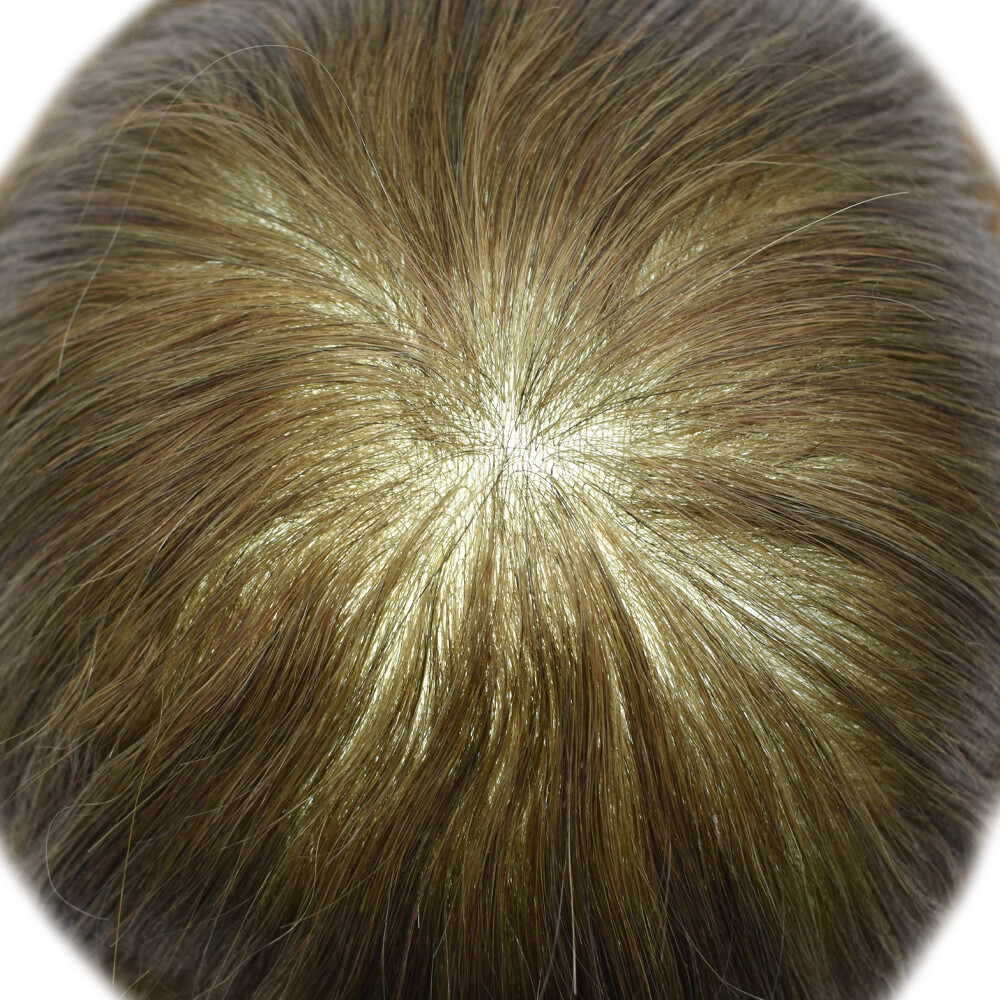 Ultra Thin Skin Mens Toupee Hairpiece Invisible Poly PU Hair Replacement Systems