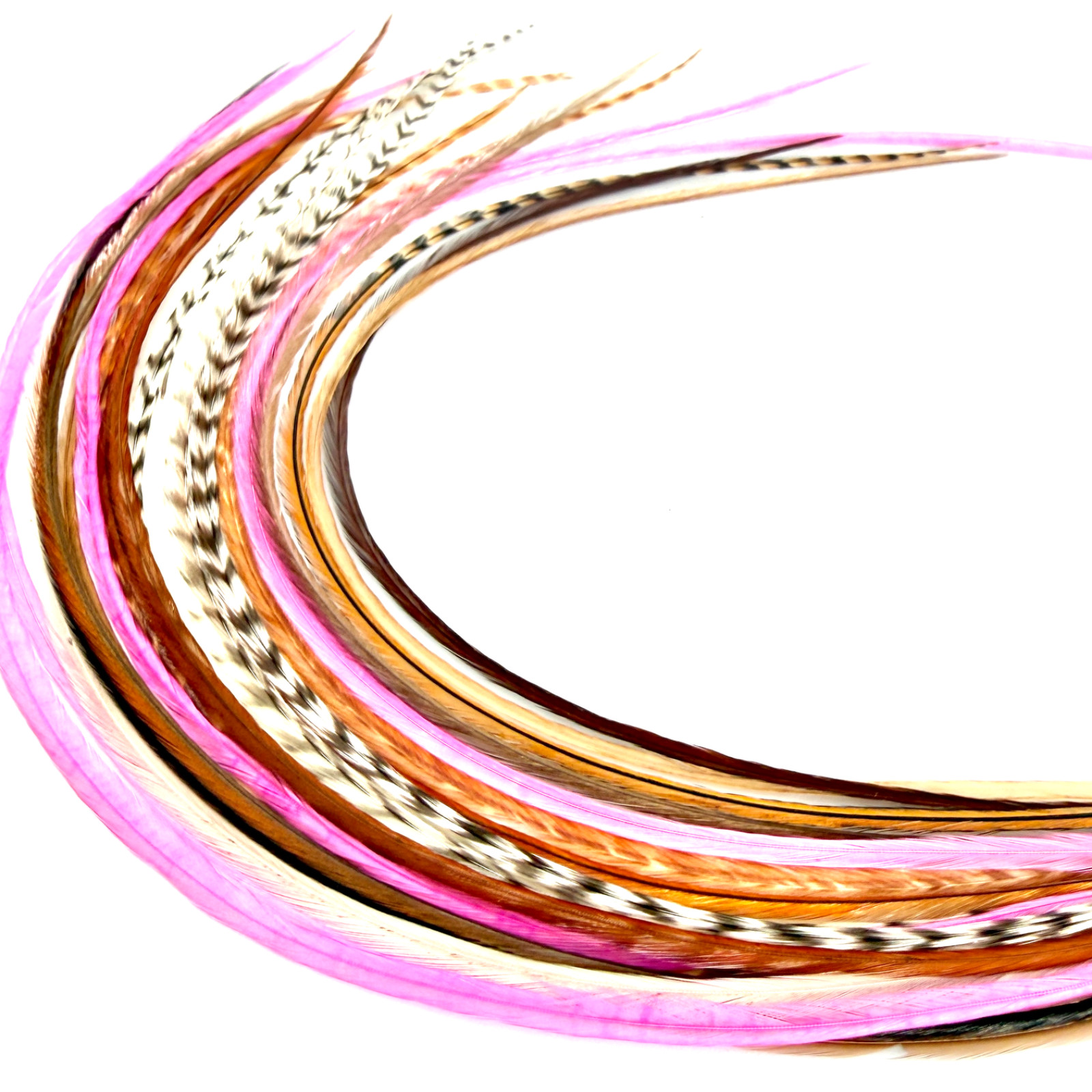 21 pcs. Feather Hair Extensions 10″-14″ + DIY Kit, Whiting Farms-Color of Choice