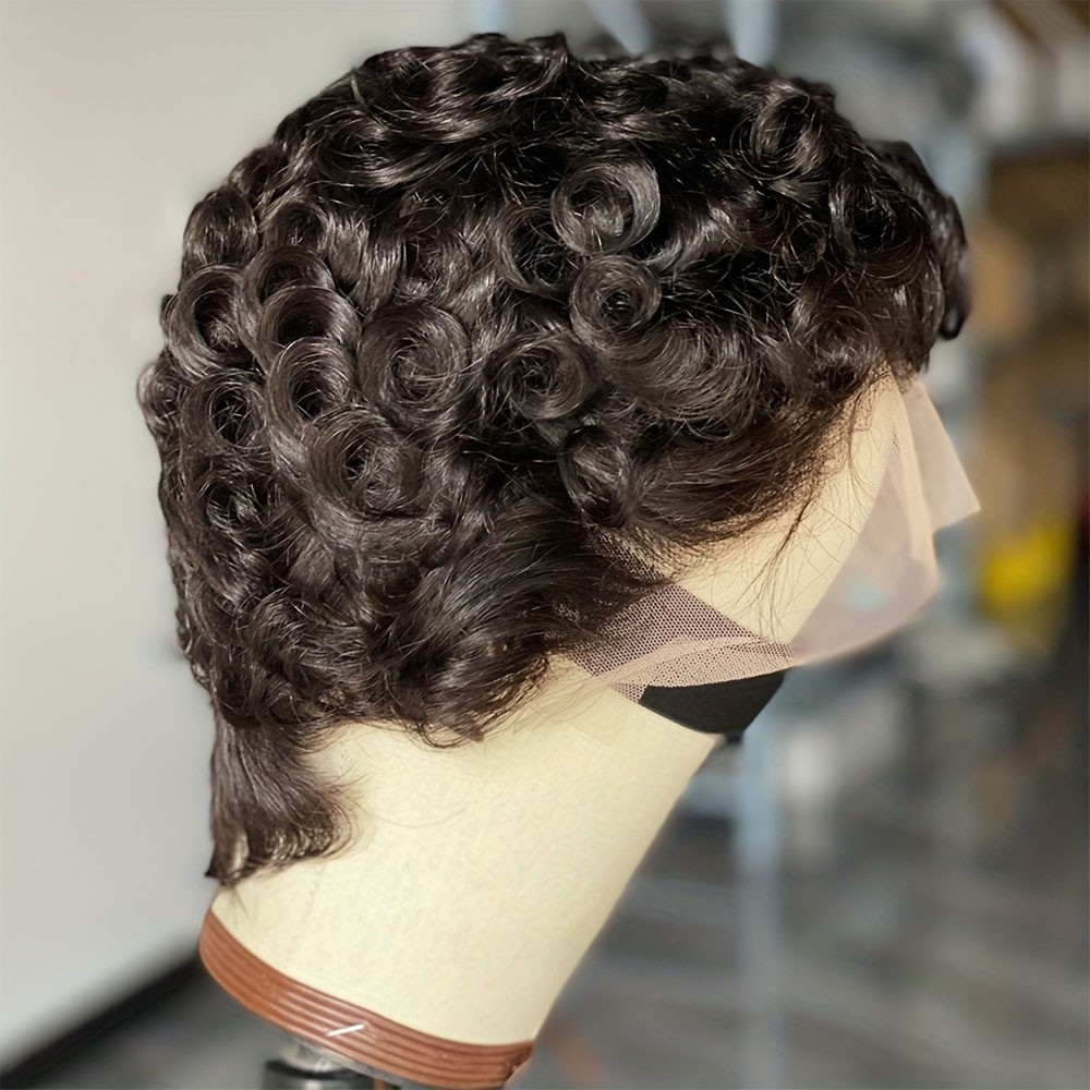 Short Pixie Cut Wig Human Hair For Women 250% Density Glueless Easy Wear 6 Inch