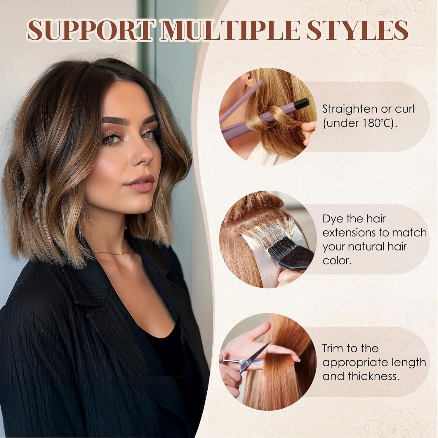 2026 100% Remy Clip In Real Human Hair Extensions Short Hairpiece Mini Hair Pad