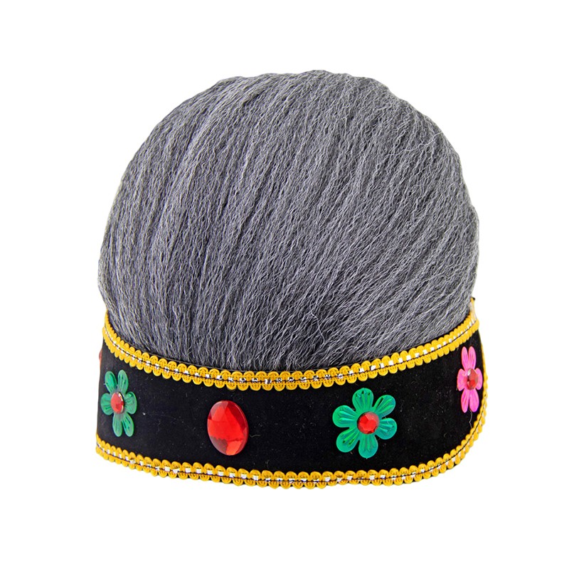 Matchmaker Headwear Yangge Dance Wig Stage Performance Props Cosplay Headgear.