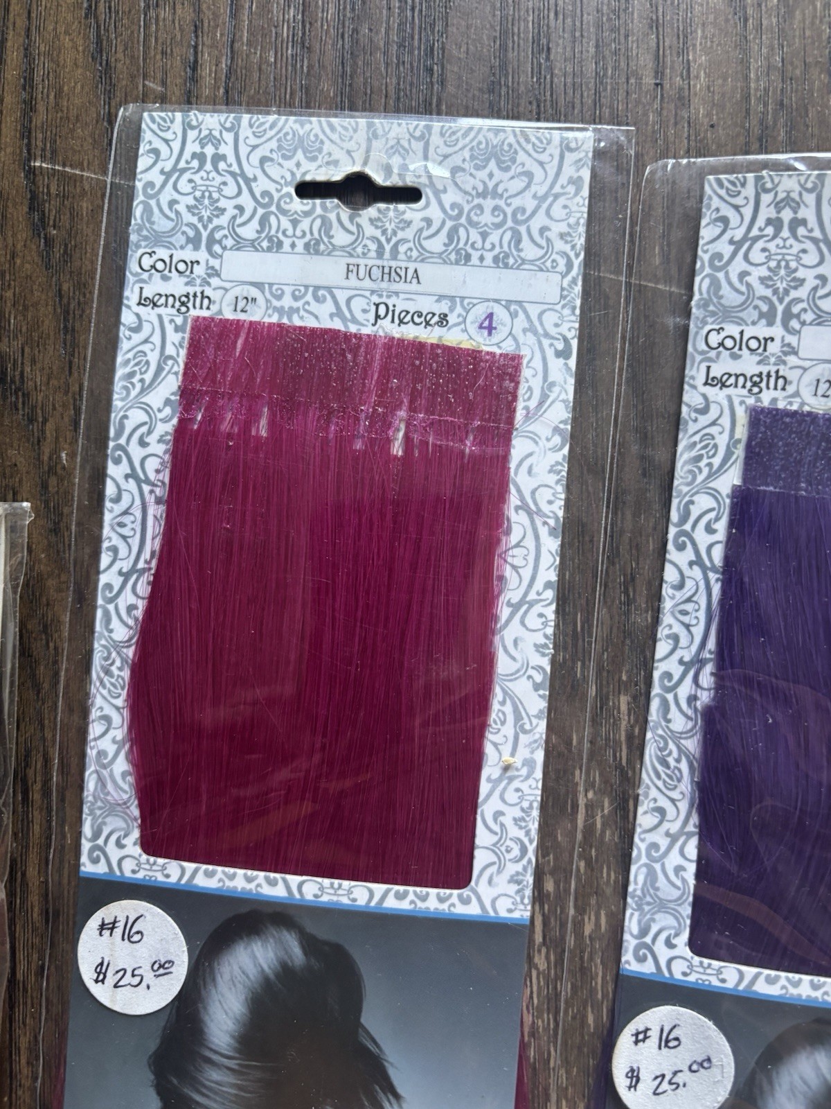 HICHIC 100% Human Hair Extensions Lot 5pk Clip-In Tape-In Multi Colors 12 Inch