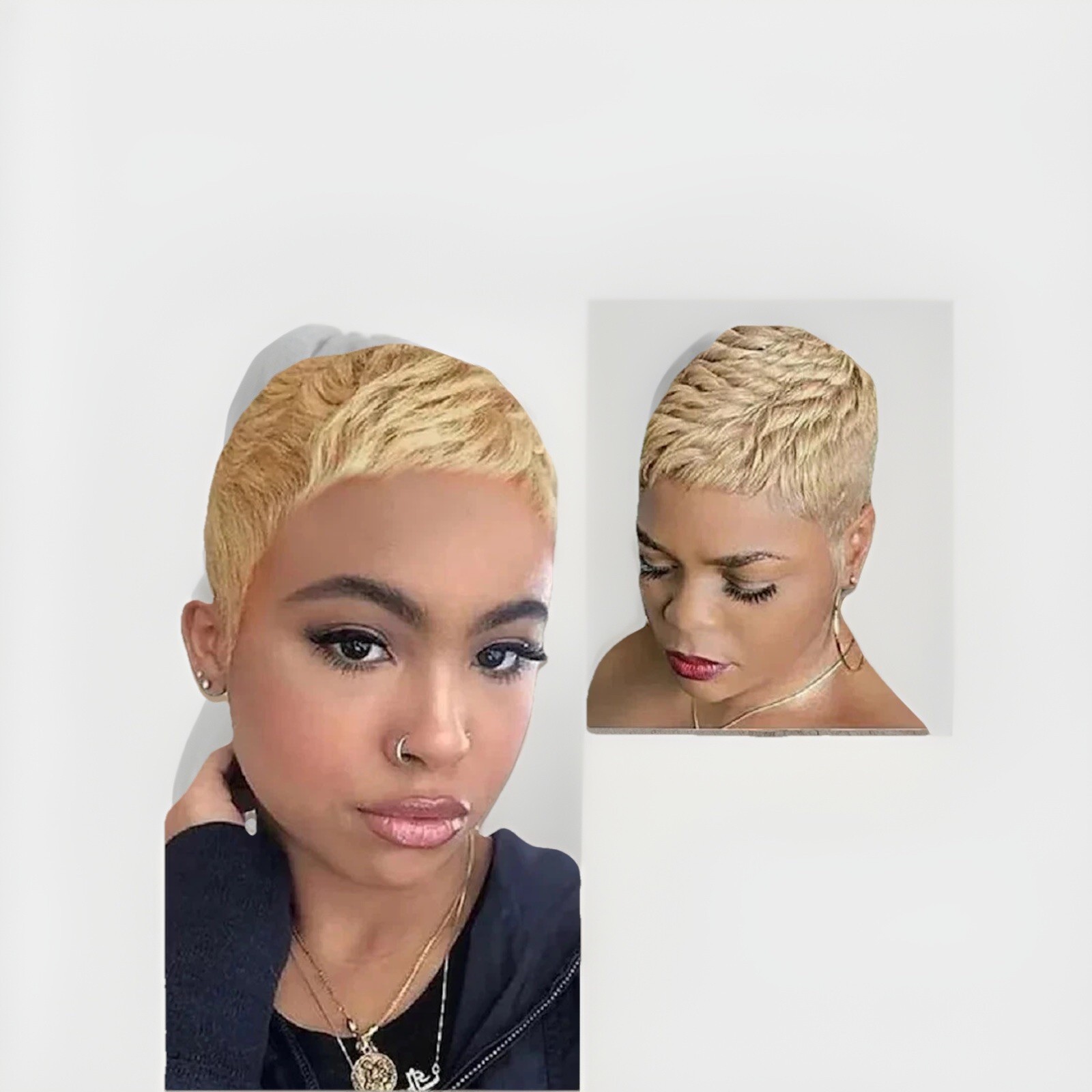 Women’s Hip-hop Retro Street High Temperature Wire Short Straight Hair Wigs