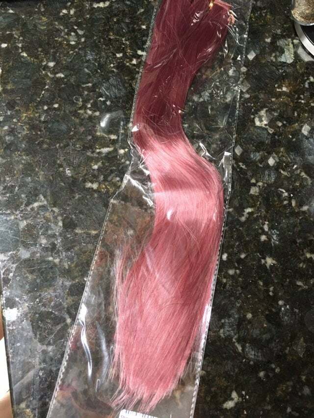 Arda dark red wine burgundy short weft wig pack