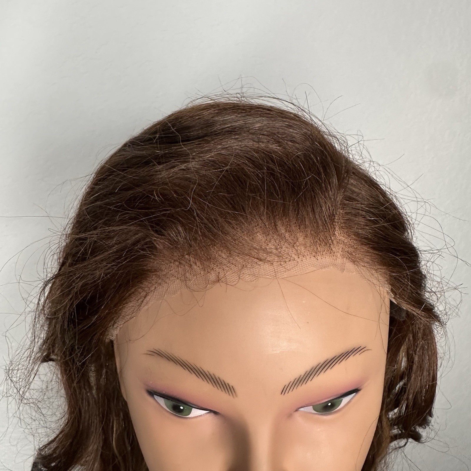 26inch Highlight Brown 11×5 Brown Lace Front Salon Wig Human Hair For Women