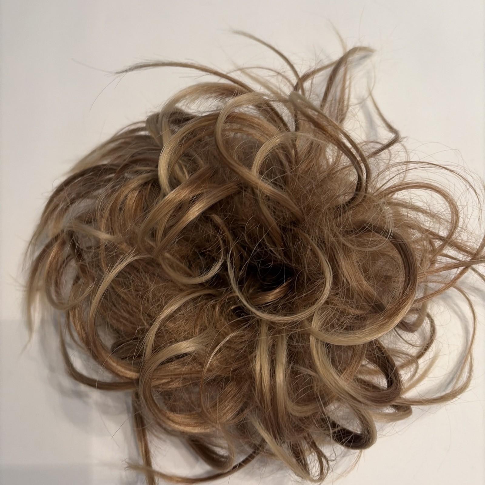 Natural Small Hair Scrunchie Wrap Hairpiece Curly Messy Bun Updo Hair Extensions