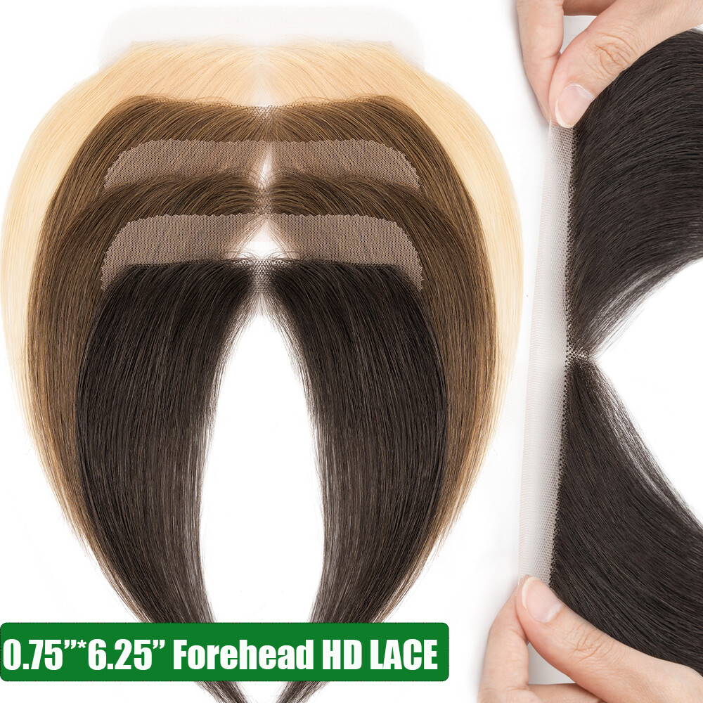 Toupee Men Hair System Full Poly Skin PU Human Hair Replacement Hairpiece Wig US