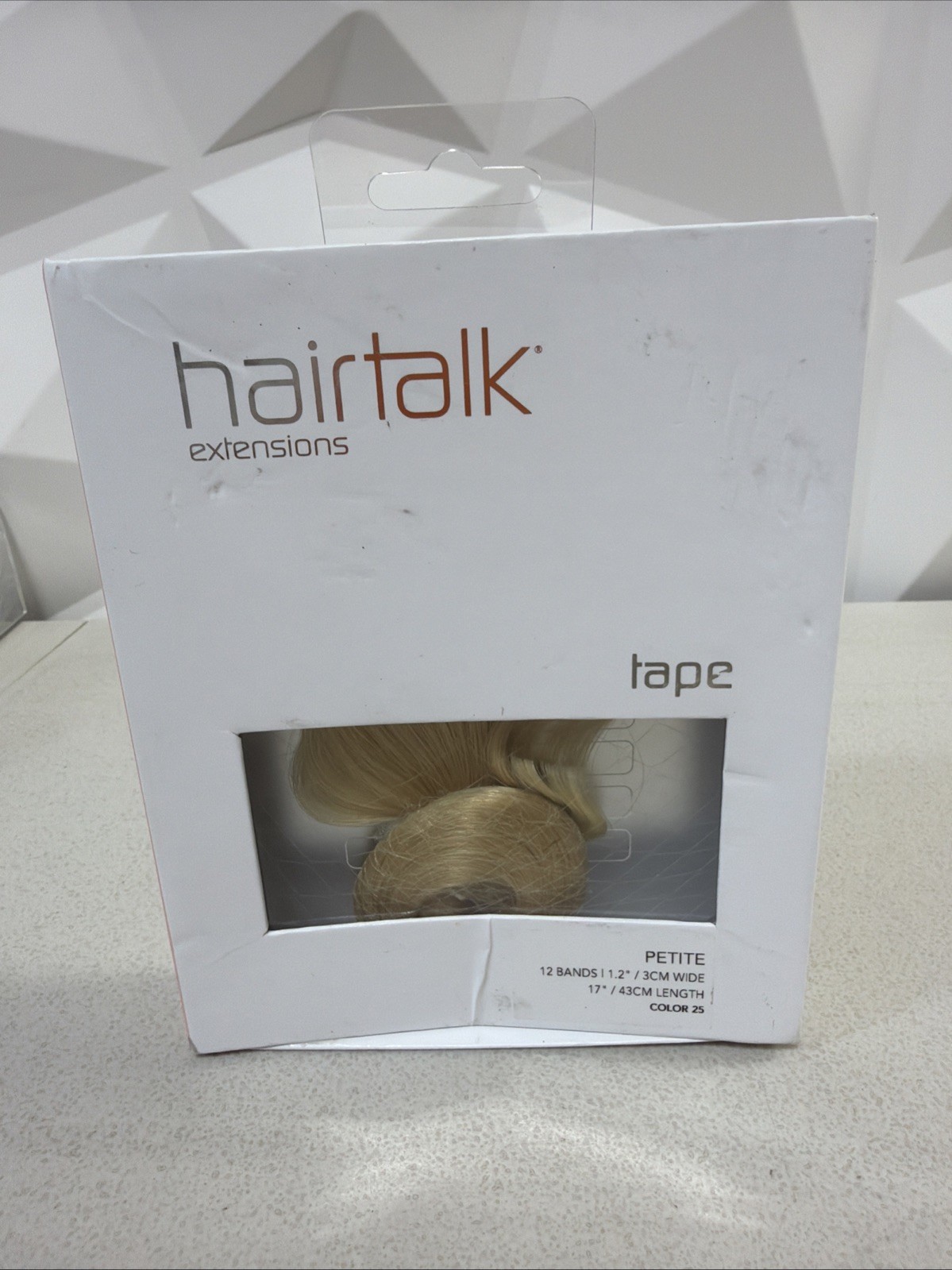 Hairtalk Extensions Tape 17in PETITE 12bands 1.2 Wide Color 25