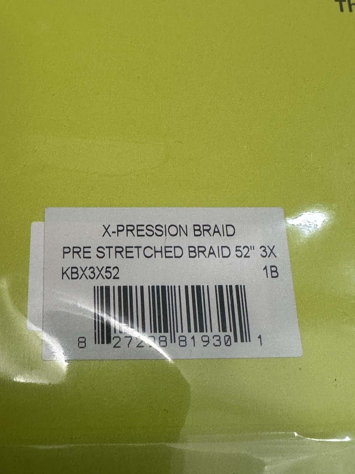 Outre X-Pression 3X Pre-Stretched 52 Braid Extensions 4 Pack Black Blue Purple