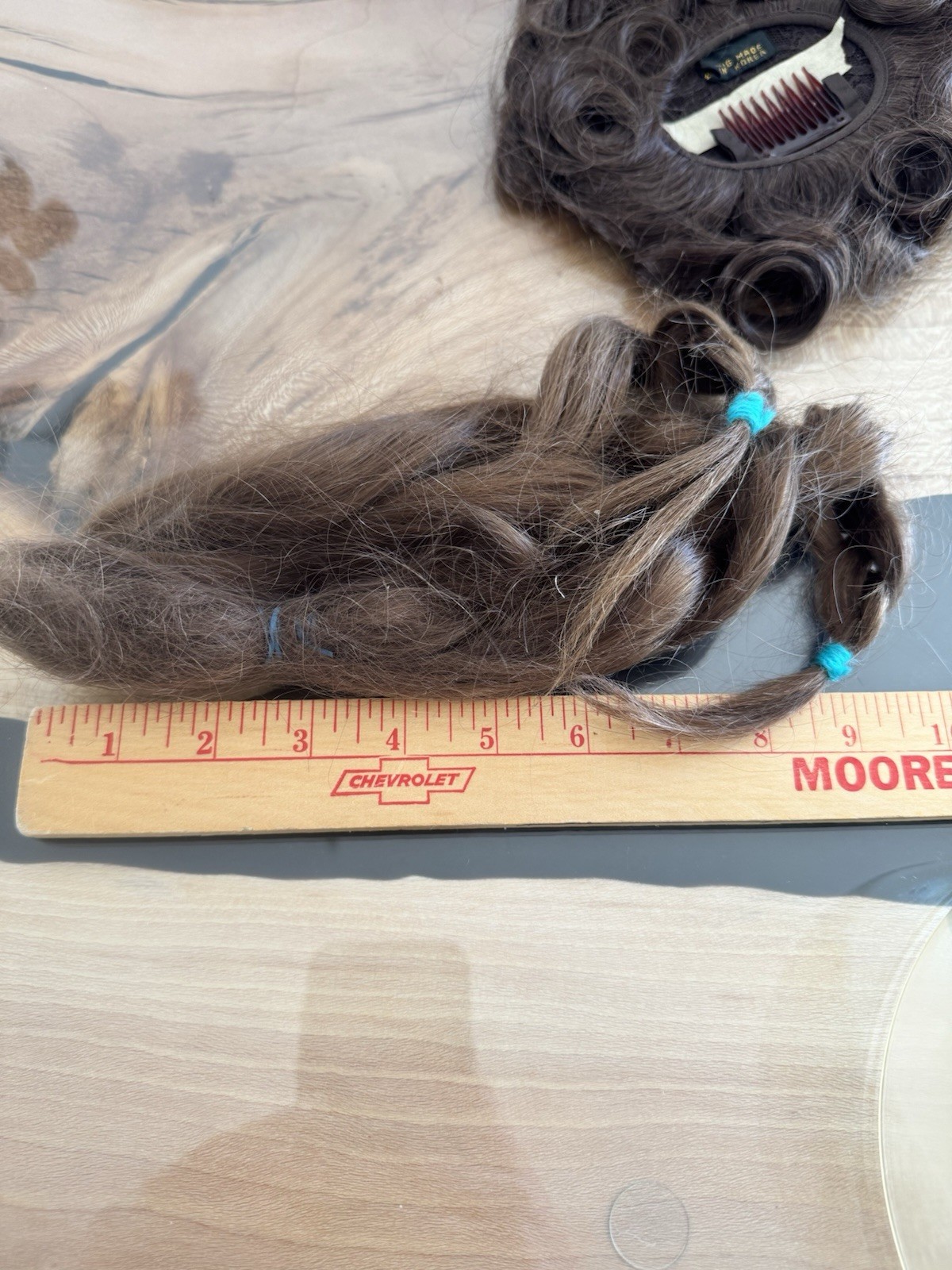 Rare Vintage 1960s Pre-Styled Deluxe Wiglet Set • 100% Human Hair • Two Pieces