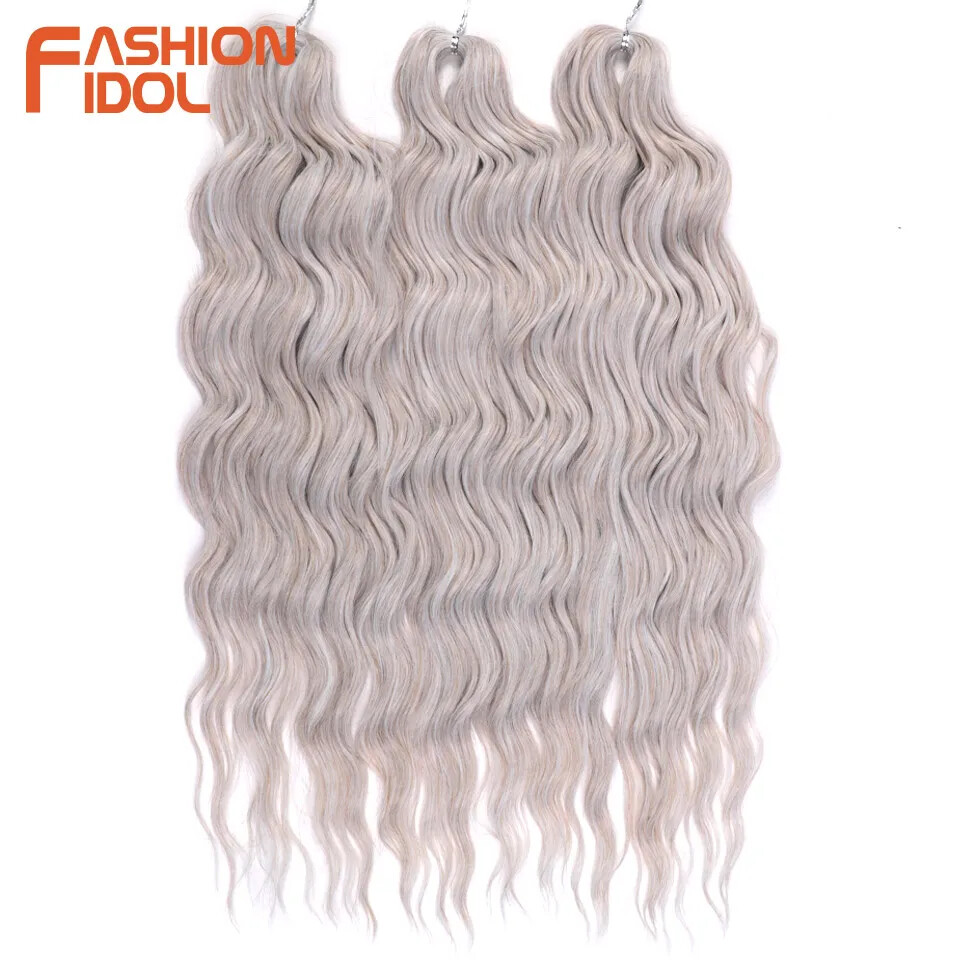 Anna Hair Synthetic Loose Deep Wave Braiding Hair Extensions 24 Inch Water Wave