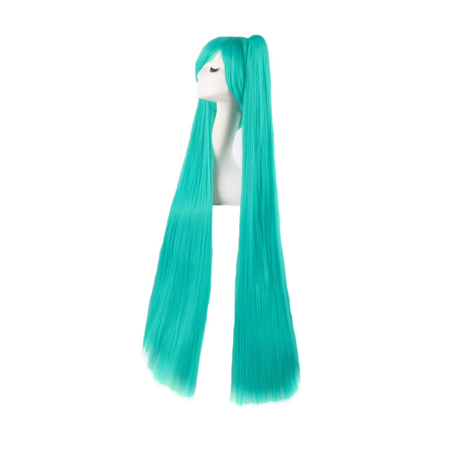 47 Inch/120cm Beautiful Long Straight Cosplay Wig (Mixed Cyan)
