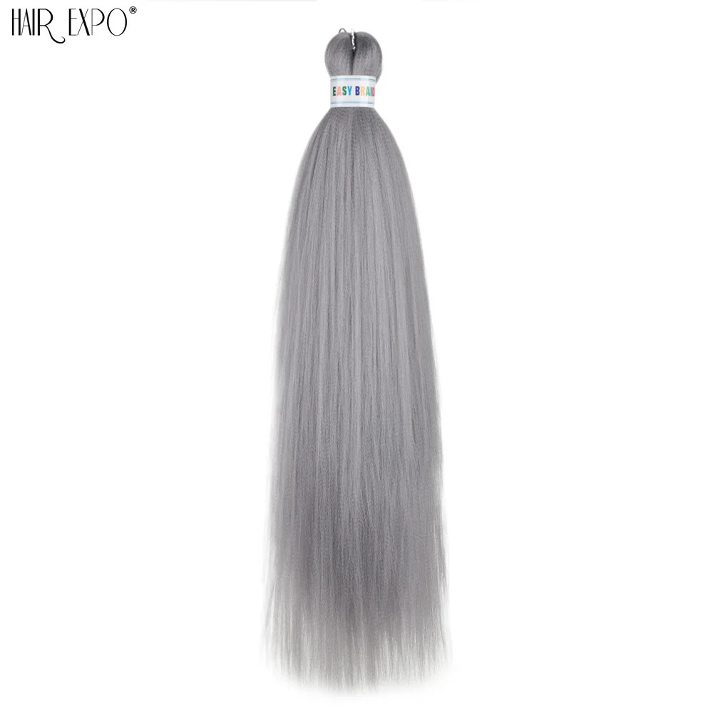 26Inch Easy Braids Synthetic Hair Colorful Pre Stretched Extensions Jumbo Ombre